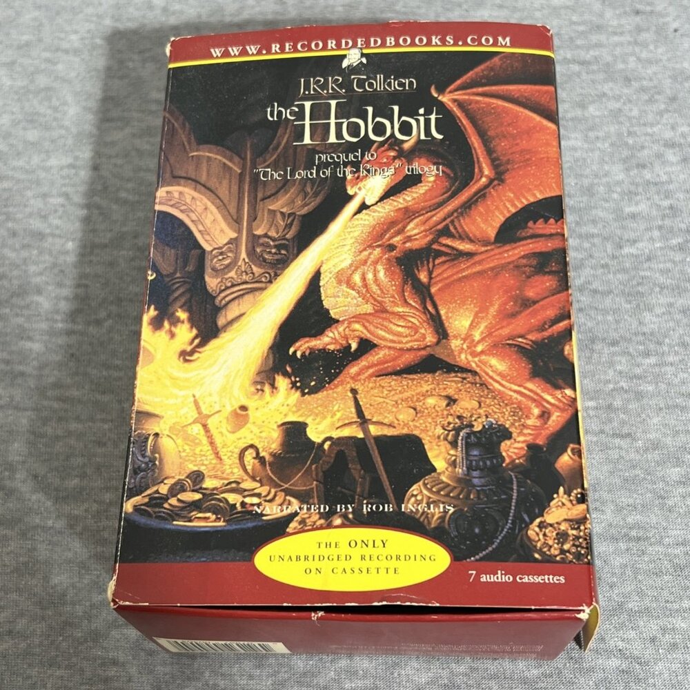 The Hobbit, J. R. R. Tolkien, 7 Cassettes Unabridged Audiobook W/ Case